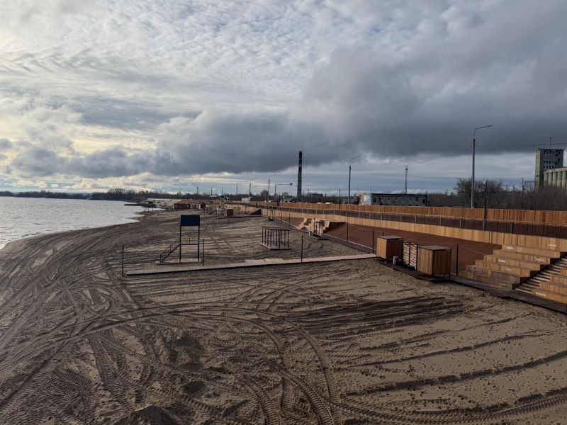 Самая крутая дамба в России обрела уникальное лицо - в Сызрани завершено благоустройство пляжа
