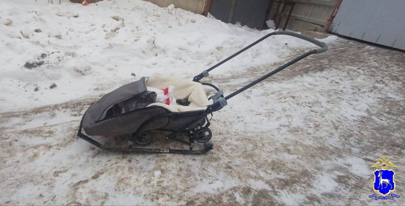 В Самарской области Granta наехала на санки с 2-летней девочкой