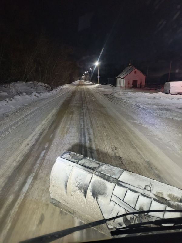 За ночь только с одной улицы в Сызрани было вывезено 156 тонн снега