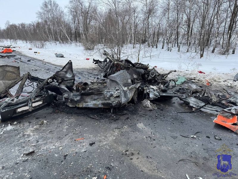 Страшной смертью погиб водитель вспыхнувшей на трассе в Самарской области Priora