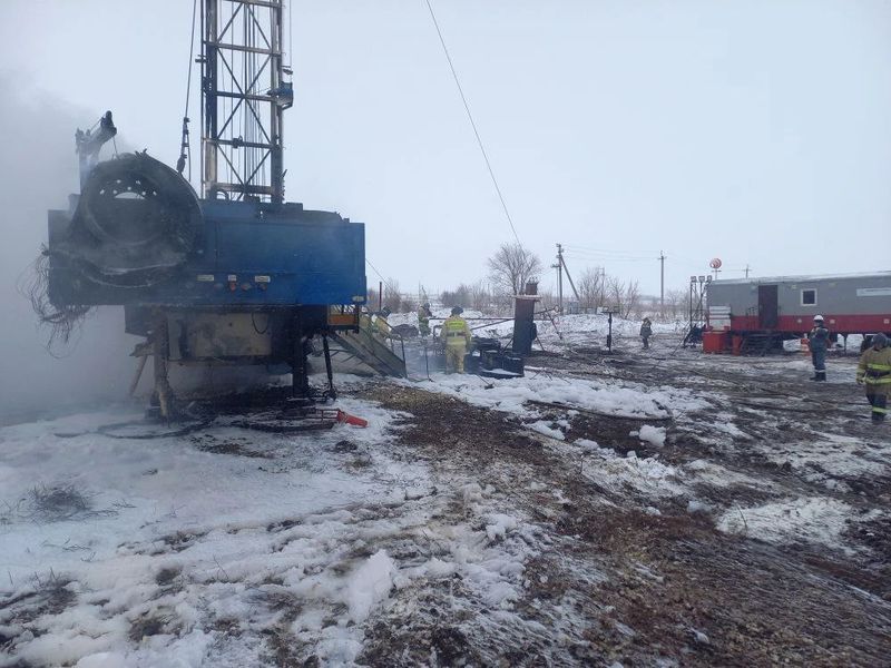 Первые фото, первые сведения о пострадавших во время пожара на нефтяной скважине людях