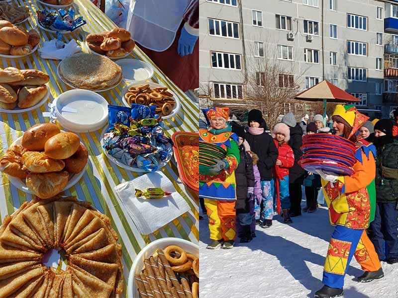 ТОС «Военный городок» подарил соседям праздник: Масленица во дворе стала днём общения