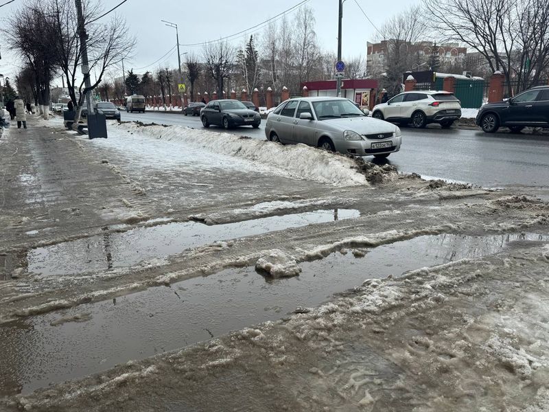 В Сызрань пришла весна и растопила сугробы - и не подумаешь, что скоро погода изменится