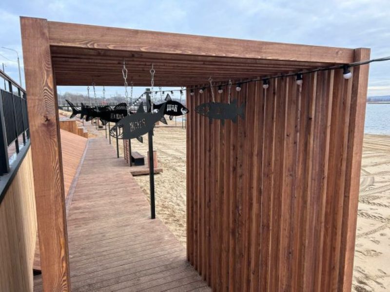 В Сызрани кто-то решил «выгулять рыбу» на местном пляже