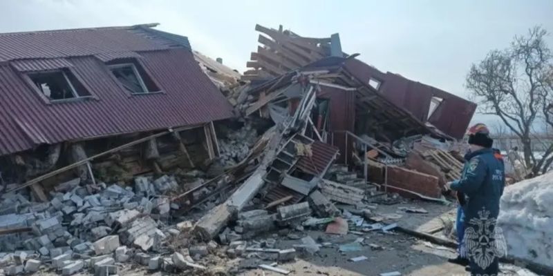 Взрыв газа за секунду обрушил жилой дом в Самарской области