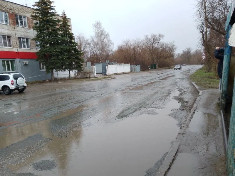 В одном из районов Сызрани нежданно пошёл град