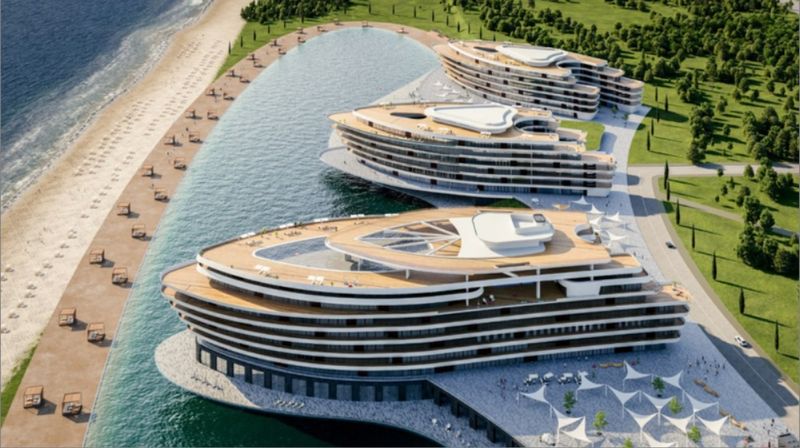 На берегу Черного моря будет построен новый крупный курорт стоимостью 560 млрд рублей