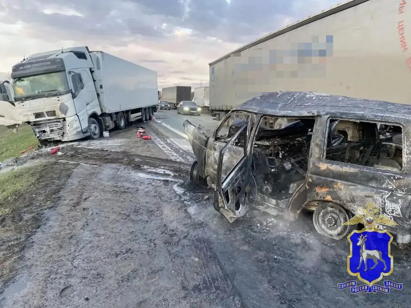 Страшной смертью погиб водитель вспыхнувшего на трассе УАЗа