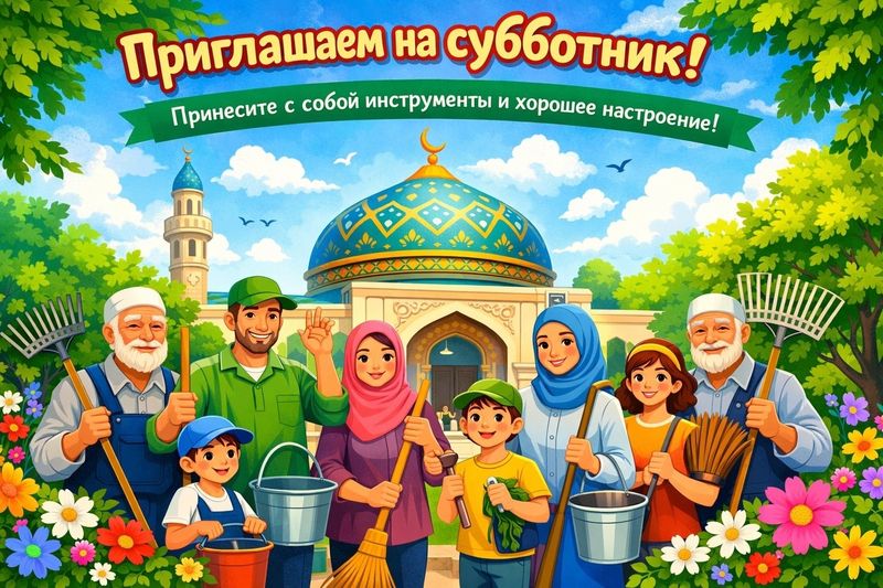 У Сызранской мечети пройдет «народный субботник» - необходимо прихватить с собой инвентарь и хорошее настроение