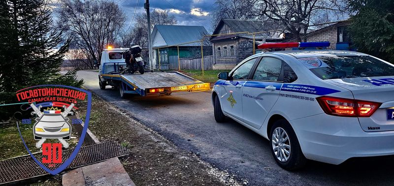 Пьяный житель Сызрани рассекал по городу на мотороллере в день усиленной проверки ГАИ