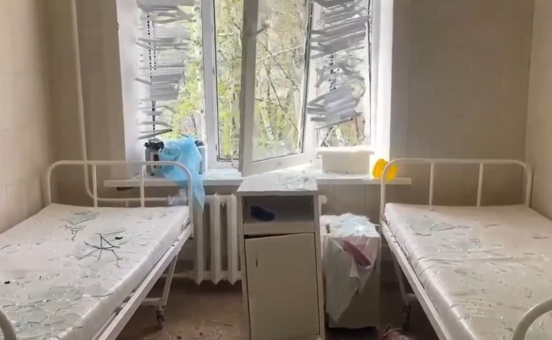 Вячеслав Федорищев опубликовал кадры роддома после совершенной атаки