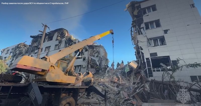 Украинские беспилотники ударили по российскому общежитию, в котором находились 86 детей