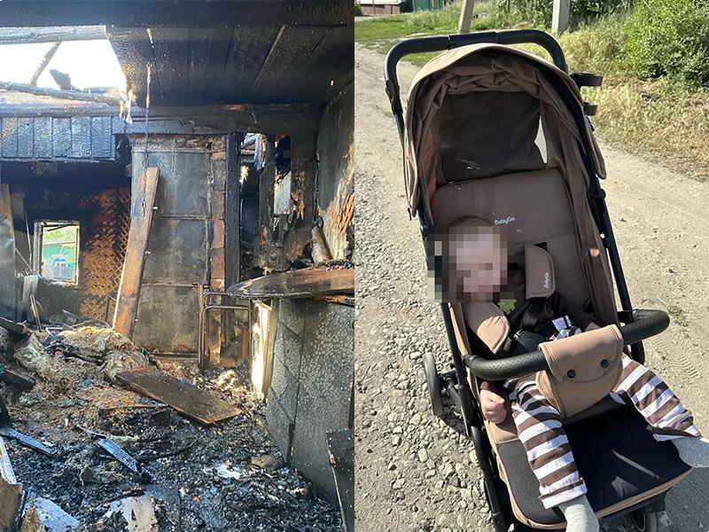 Простые люди помогают: в Сызрани семья погорельцев с маленьким ребенком, пока не знает, как жить дальше