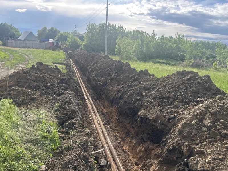 В поселке Сызранского района по нацпроекту идет масштабная замена тепловых сетей