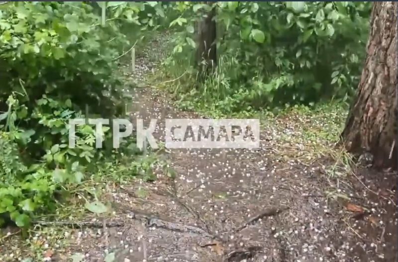 В Самарской области идет град