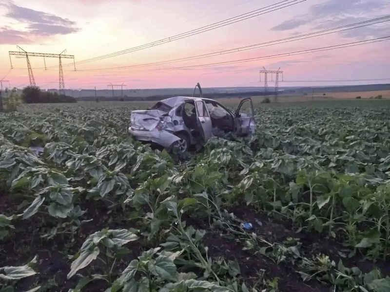 Водителя улетевшего в поле автомобиля не смогли спасти - его пассажирки срочно госпитализированы в Сызранскую больницу