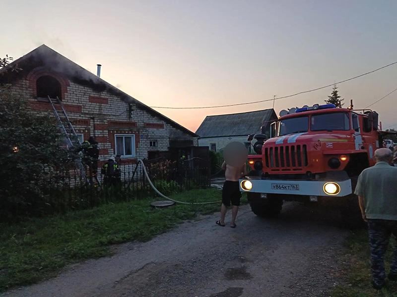В Сызрани произошел пожар на Чимкентской улице
