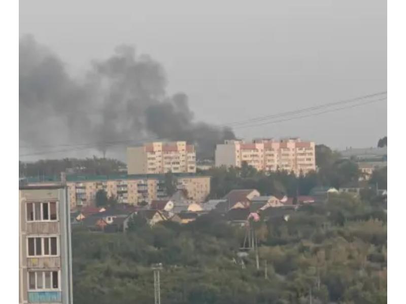 В Сызрани сильное задымление в районе Образцовской площадки
