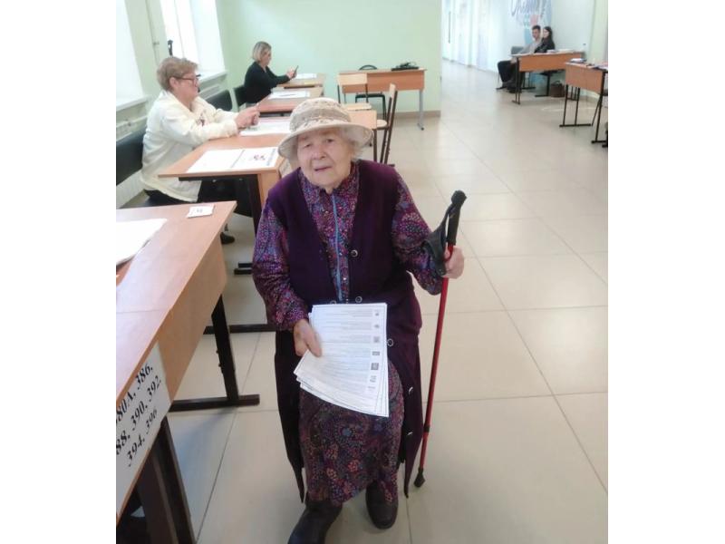 Жительница Сызрани скоро отметит 95-летие - но не прийти на выборы она не могла