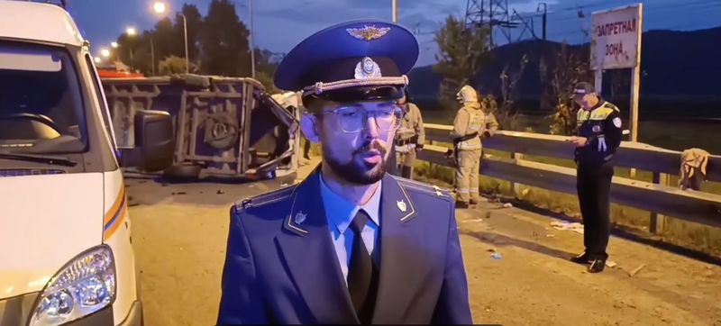 Выяснилась причина «перевертыша» автобуса у ГЭС